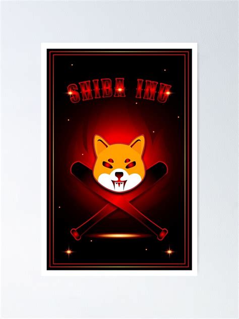 Póster Moneda criptográfica de token shiba inu de ZieProject Redbubble