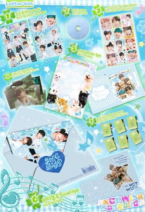 Nct Wish Single Album Songbird Letter Ver Kpopmart