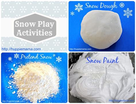 Snow Play Activities for Preschoolers - Our Potluck Family