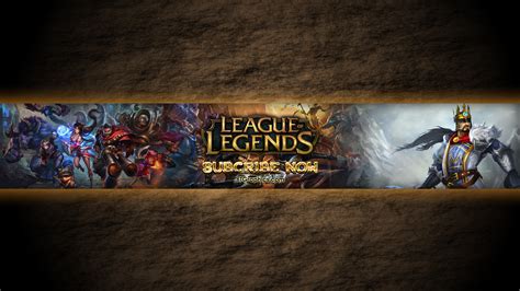 League Of Legends YouTube Channel Art Banner