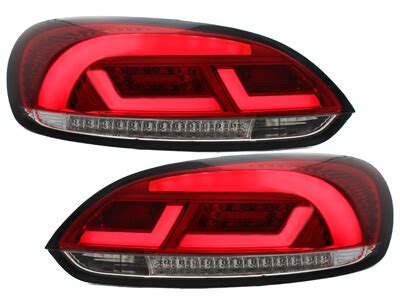 Litec Focos Faros Traseros Led Vw Scirocco Iii Rojo Cristal Con