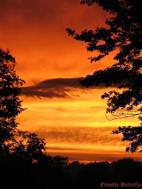 Orange Sunset IV by FriendlyButterfly on DeviantArt