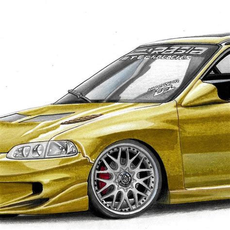 The Fast And The Furious Car Art Poster Hector S Honda Civic Eg