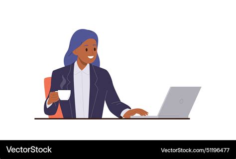 Isolated woman office worker cartoon character Vector Image