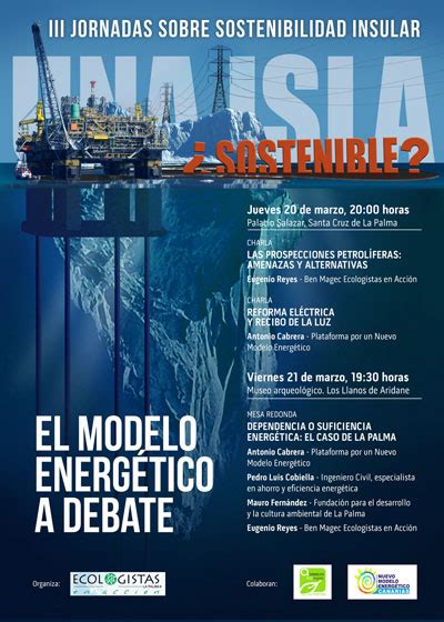 III Jornadas de Sostenibilidad Insular El modelo energético a debate