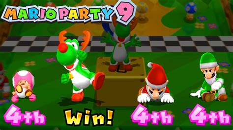 Mario Party Step It Up Toadette Vs Yoshi Vs Mario Vs Luigi