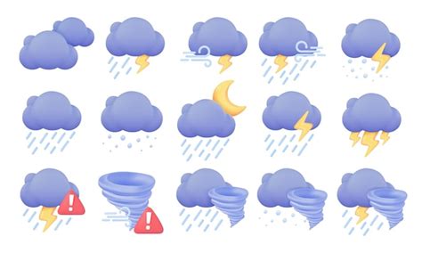 Premium Vector Weather Forecast Icon Black Clouds On A Rainy And