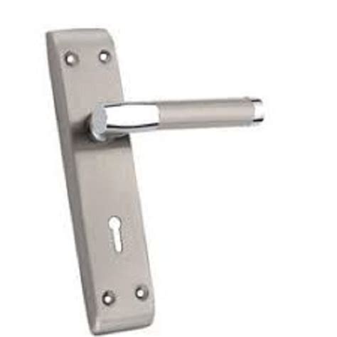 Stretton Lever Lock Door Handle Dual Tone Brushed Nickel Off