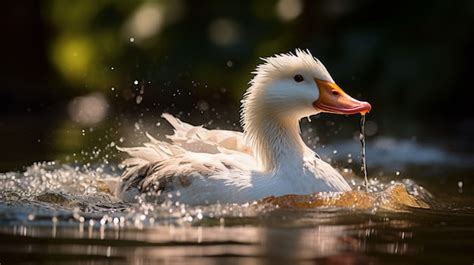 Canard Vivant Dans La Nature Photo Gratuite