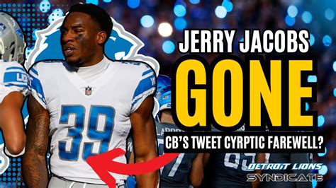 Jerry Jacobs And The Detroit Lions Is His Time Up Youtube