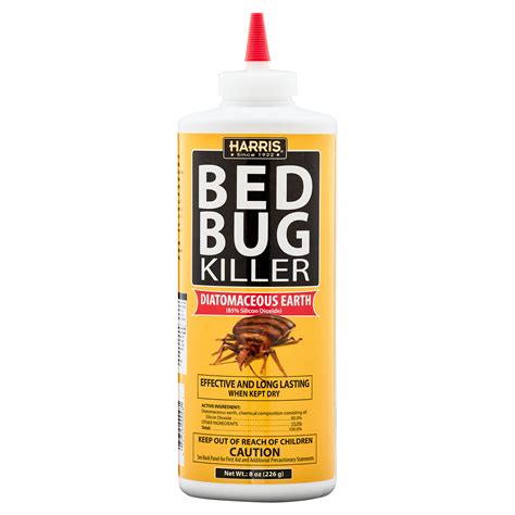 Harris Bed Bug Killer With Diatomaceous Earth 8oz 2 Pack