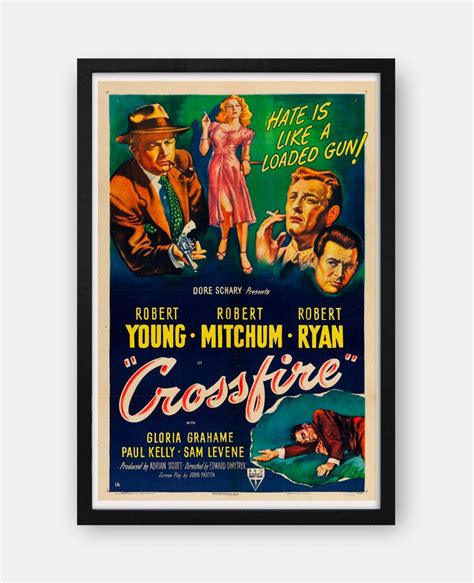 Crossfire (1947) Movie Poster - The Curious Desk