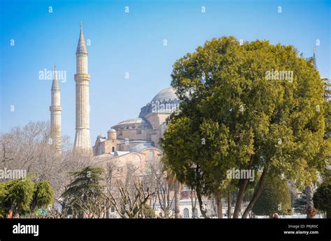 Exterior View Of Hagia Sophia Ayasofya It Is The Former Greek