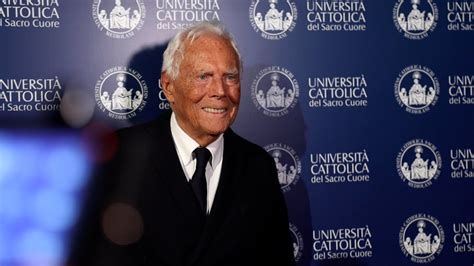 A Giorgio Armani La Laurea Honoris Causa In Global Business Management