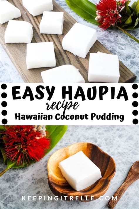 Easy Haupia Recipe aka Hawaiian Coconut Pudding | Recipe | Haupia ...