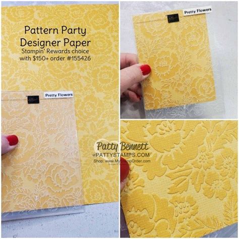 Pattern Party Paper Stampin Rewards Paper Pack Coordinates With The