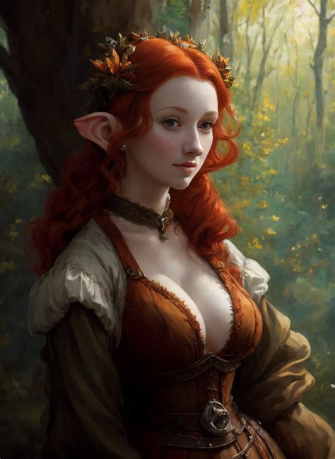 Redhead Elf By Filfantaisies On Deviantart