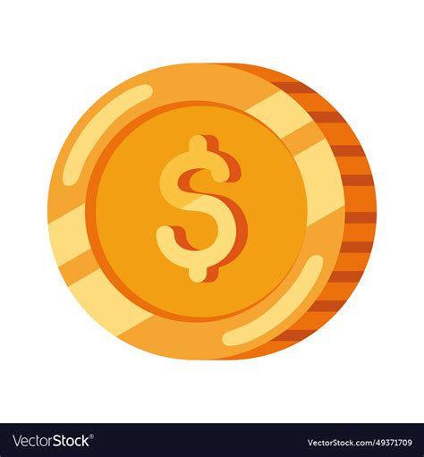 Money coin design Royalty Free Vector Image - VectorStock