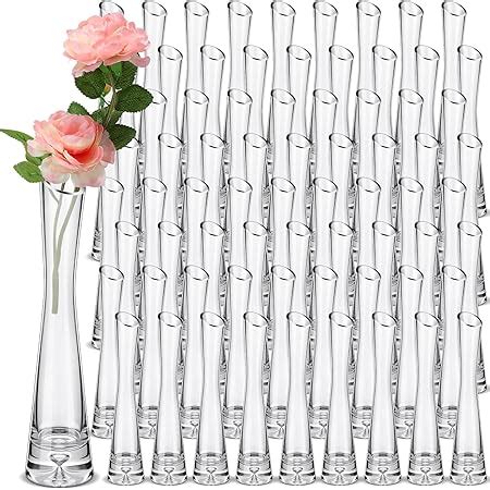 Amazon Suttmin 72 Pcs Clear Tall Glass Bud Vases Bulk Single Stem