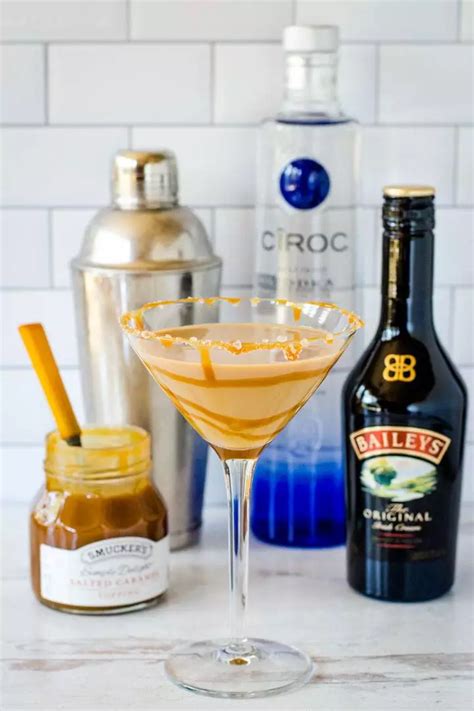 Easy Salted Caramel Martini For Dessert In A Glass - Coastal Wandering