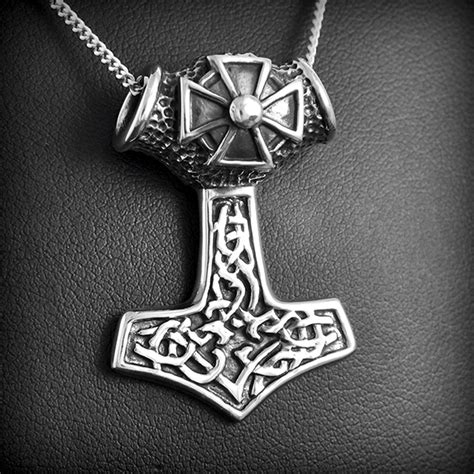 Pendentif Argent Marteau Templier EXCALIBUR Bijoux