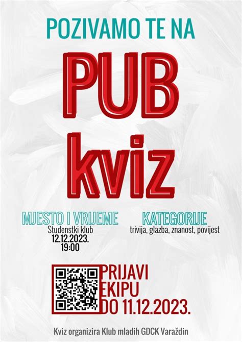 Scvz Pub Kviz U Studentskom Klubu