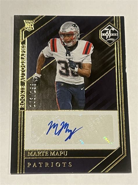 Limited Marte Mapu Rc Auto Rookie Patriots Nfl