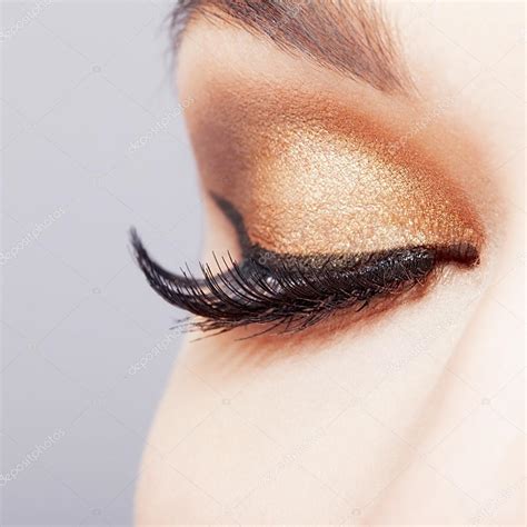 Female Eye With Long Eyelashes Stock Photo Zastavkin