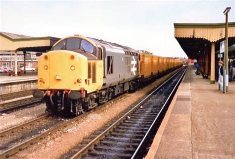 Photo Railway 6x4 Class 37 37796 Freight At Cardiff Central 15 9 87 £2 00 Picclick Uk