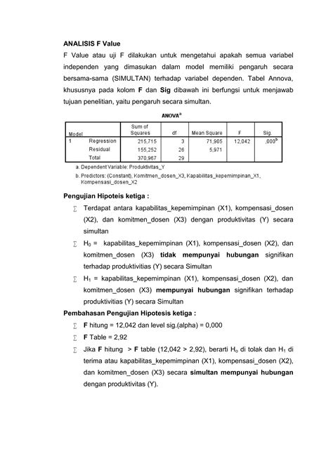 Analisis Regresi Linier Berganda Pdf Free Download