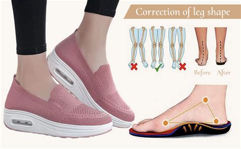 Teamoda Orthopedic Walking Shoes For Women Slip On Light