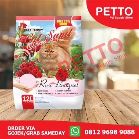 Jual Best In Show Cat Sand L Rose Pasir Kucing Wangi Di Lapak Petto