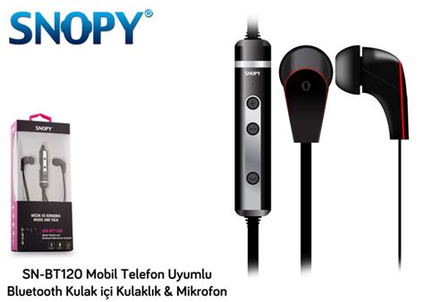 Snopy SN BT120 Mobil Telefon Uyumlu Bluetooth Kulak içi Kulaklık