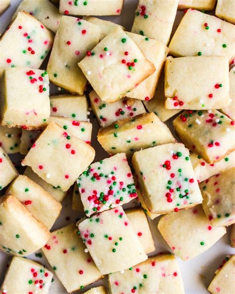 Christmas Shortbread Cookie Bites — Salt N Sprinkles Shortbread Cookies Christmas Christmas