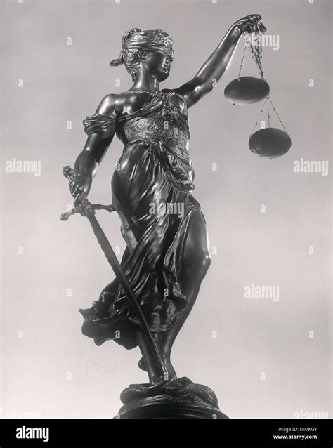 Lady Justice Sculpture Of Woman Withsword And Scale Stock Photo Alamy