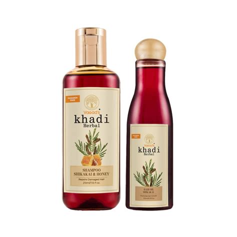 Buy Vagad S Khadi Hair Care Collection Of Shikakai Honey Shampoo