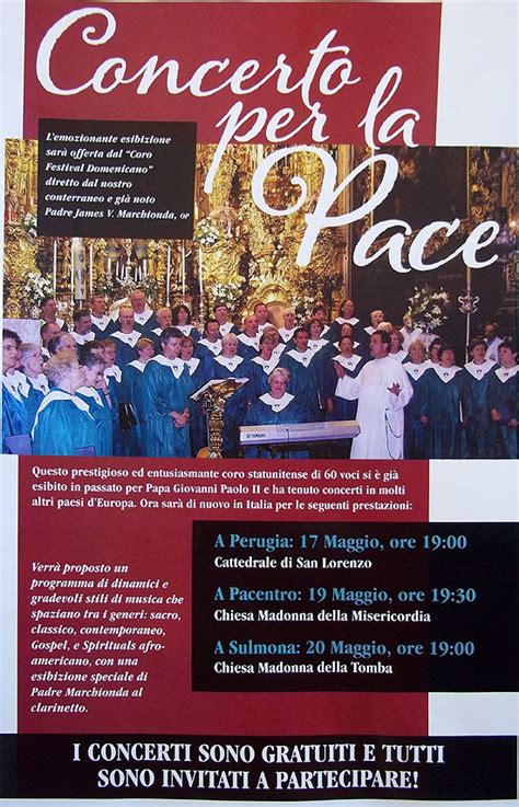 Concerto Per La Pace Diocesi Di Sulmona Valva