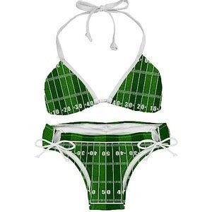 GIAPB Set Bikini Per Donna Costume Da Bagno Bikini A Triangolo Imbottito Con Scollo All