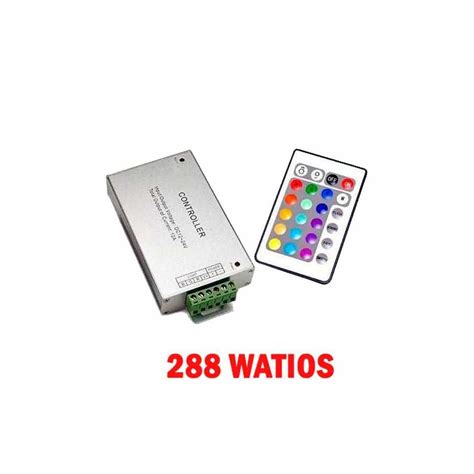 Controlador RGB Infrarrojos De Aluminio 24 Teclas 288W Profesional