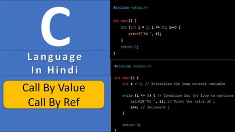 Call By Value And Call By Reference In C Youtube