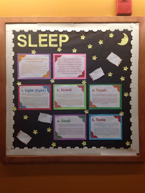 Sleeping Bulletin Board Health Bulletin Boards Ra Ideas Nursing