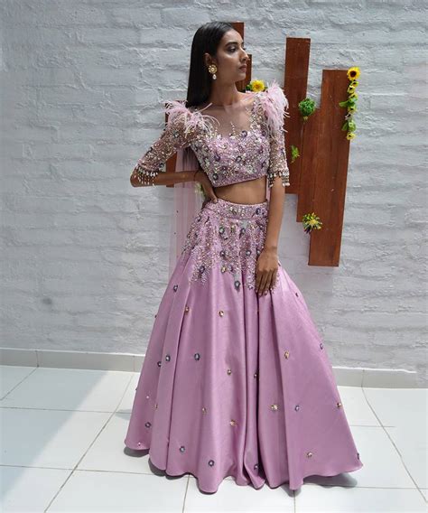 Dream Lilac Lehenga Set Parul Gandhi 4075200