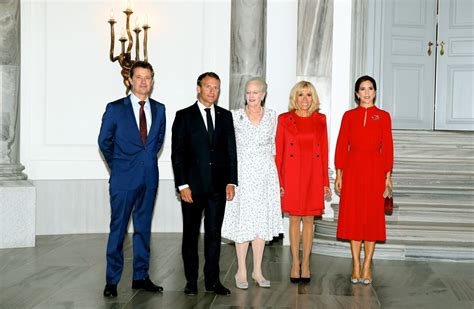 Photo Le prince Frederik de Danemark le président Emmanuel Macron S