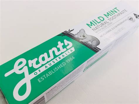 Grants Natural Mild Mint Toothpaste Review Dental Aware Australia