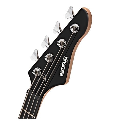 Disc Redsub Sfs Short Scale Bass Guitar Jet Black At Gear4music