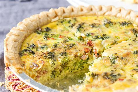 Bacon Broccoli Quiche Dishes Delish