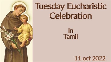 Fr M I Raj SSS Tuesday Eucharistic Celebration In Tamil 25 Oct