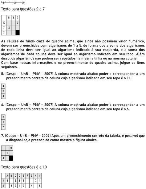 Raciocinio lógico e matematica para concursos cespe unb fabricio