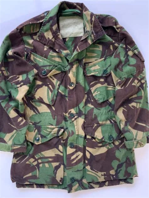 Vtg Old British Dpm Camo Smock Combat Jacket Coat United Kingdom Uk Gb