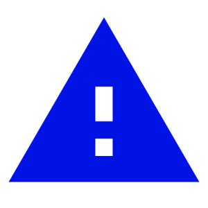 Icono de advertencia azul signo de exclamación png